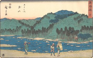 Tsuchiyama, va? 1840. , mygga. 1840. av Ando Hiroshige