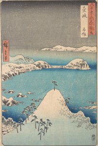 Vintervy över Shimasaku i provinsen Iki, 1856., 1856.