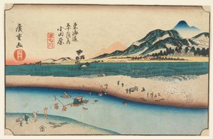 wo DB från urban grad gå huvudberget nästa hus av Ando Hiroshige