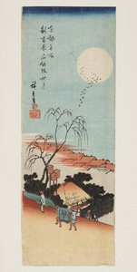 Outs m är också på hos Kinmonzaka-medlemmen Tene w Yoshiwara (nya Yoshiwara Kinmonzaka sh? Moon) av Ando or Utagawa Hiroshige