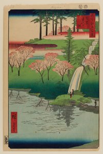 Chiyogaike-dammen, Meguro av Ando or Utagawa Hiroshige