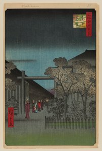 Gryning inne i Yoshiwara av Ando or Utagawa Hiroshige