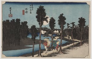 Skymning av Ando or Utagawa Hiroshige