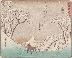 Fujifloden av Ando or Utagawa Hiroshige