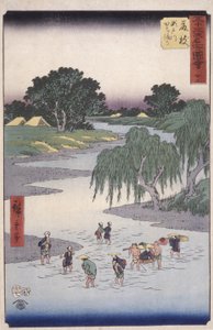 Fuji också av Ando or Utagawa Hiroshige