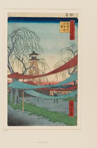 Hatsune-ridområdet, Bakuro-chō av Ando or Utagawa Hiroshige