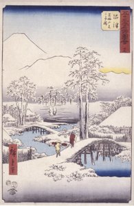 Humazu Station av Ando or Utagawa Hiroshige