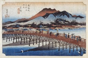 Keishi (Kyoto), Capital (träblock i färg) av Ando or Utagawa Hiroshige