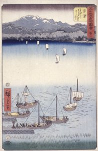 Kusatsu av Ando or Utagawa Hiroshige