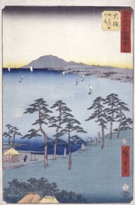 Strand av Ando or Utagawa Hiroshige