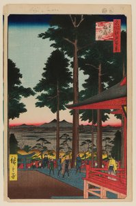 Oji Inari helgedom av Ando or Utagawa Hiroshige