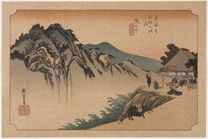 Sakashita: Fudette Mine (Sakashita, Fudete Mine) av Ando or Utagawa Hiroshige