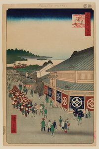 Shitaya Hirokoji av Ando or Utagawa Hiroshige