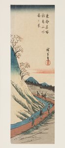 Vårutsikt vid foten av Asuka Hill (Asukayama shita haru no kei) (träblock i färg) av Ando or Utagawa Hiroshige