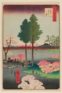 Suwa Bluff, Nippori av Ando or Utagawa Hiroshige