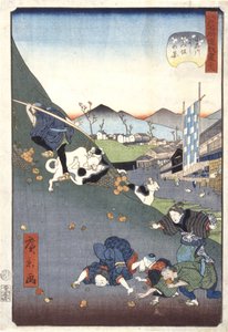 ヴィエｗ おｆ 西冨坂 員 小石川 （３８） （小石川 西冨坂 の 系 ３８） （コォうｒ をおＤＢぉｃｋ ｐ林ｔ）スェぢｓｈ av Ando or Utagawa Hiroshige
