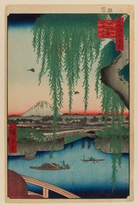 Yatsumi Bridge av Ando or Utagawa Hiroshige