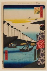 Yoroi Ferry, Koami-cho (Yoroi no Watashi Koami-cho) av Ando or Utagawa Hiroshige