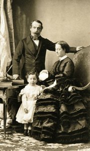 Kejsar Napoléon III och hans familj av Andre Adolphe Eugene Disderi