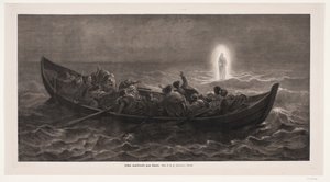 Jesus går på havet