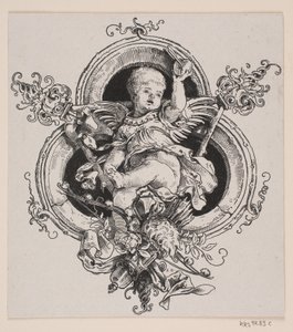 Titelsida och vinjett för en upplaga av "Faust", München 1884