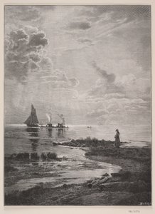 Utsikt från strandpromenaden