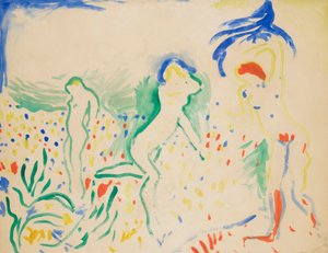 Dansande badgäster av Andre Derain