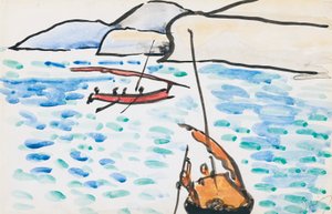 Segelbåtar av Andre Derain