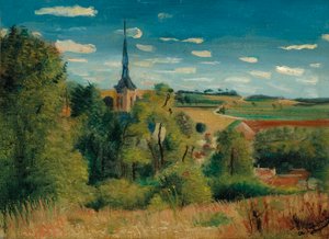 Utsikt över Donnemarie-en-Montois av Andre Derain