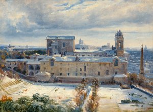Santa Trinità dei Monti i snön