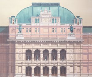 Statsoperan, Wien, Österrike (detalj) av Andras Kaldor
