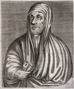Porträtt av Abu Ali al-Husain ibn Abdallah ibn Sina kallad Avicenna (gravyr) av Andre (after) Thevet
