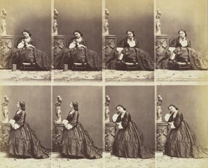 Bertha, 1862. av Andre Adolphe Eugene Disderi