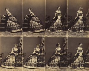 Clara Silvois, 1861. av Andre Adolphe Eugene Disderi