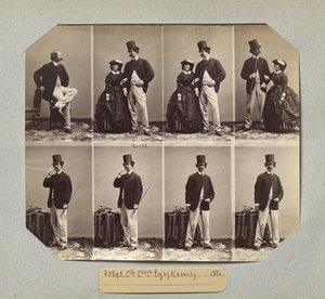 Greve och grevinna Tyszkiewicz av Andre Adolphe Eugene Disderi