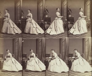 Esther David, 1866. av Andre Adolphe Eugene Disderi
