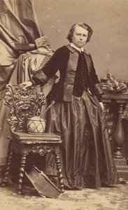 ローザ ボヌールの肖像 1822 ～ 1899 年、1860 年代初頭。 スウェーデンの av Andre Adolphe Eugene Disderi