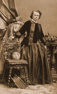 Porträtt av Rosa Bonheur, ca 1861 (foto) av Andre Adolphe Eugene Disderi