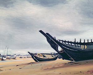 Båtar på stranden vid Camaret av Andre Derain