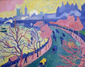Charing Cross Bridge, ca 1906 (olja på duk) av Andre Derain