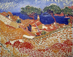 Collioure, byn och havet av Andre Derain