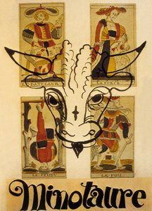 Omslag till den franska surrealistiska tidskriften "Minotaure" av Andre Derain