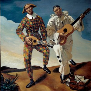 Harlekin och Pierrot av Andre Derain