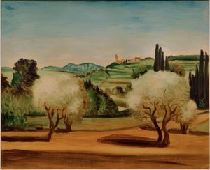 Landskap med olivträd av Andre Derain