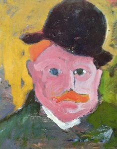Porträtt av Maurice de Vlaminck (1876-1958) 1905 (olja på duk) av Andre Derain