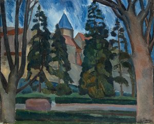Landskap med stenbrott vid Seine av Andre Derain