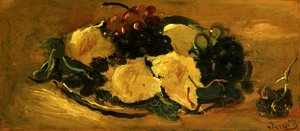 Stilleben med frukt, ca 1925 (olja på papper) av Andre Derain
