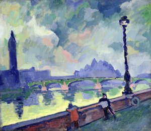 Vy över Themsen vid Westminster Bridge, ca 1905-06 av Andre Derain