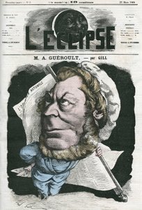 Adolphe Georges Gueroult (1810-1872), fransk journalist från Saint-Simonians. Omslag i "" L
