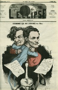 Andre Gill (1840-1885), fransk serietecknare och F. Polo, regissör för "" L